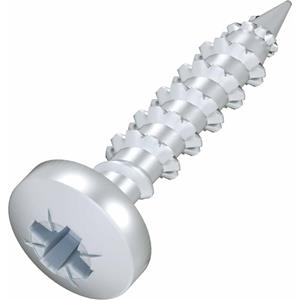 obobettermann OBO Bettermann 3498096 Gewindefurchende Schrauben 5mm 16mm Kreuzschlitz Phillips Stahl verzinkt 100S