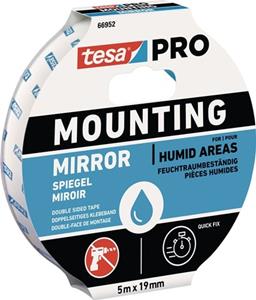 Tesa Mounting PRO Spiegel 66952-00001-00 Montagetape Wit (l x b) 5 m x 19 mm 1 stuk(s)