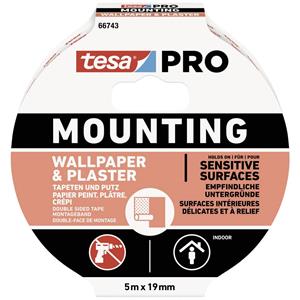 Tesa Mounting PRO Tapete & Putz 66743-00001-00 Montageband Weiß (L x B) 5m x 19mm 1St.