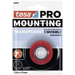 Tesa Mounting PRO Transparent 66965-00000-00 Montageband Transparent (L x B) 1.5m x 19mm