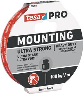 Tesa Mounting PRO Ultra Strong 66792-00001-00 Montageband Weiß (L x B) 5m x 19mm 1St.