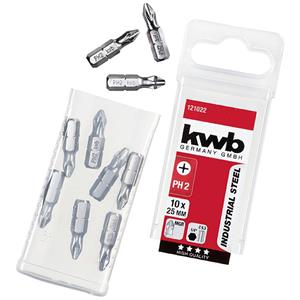 Kwb 121022 Kreuzschlitz-Bit PH 2 Stahl 10St.