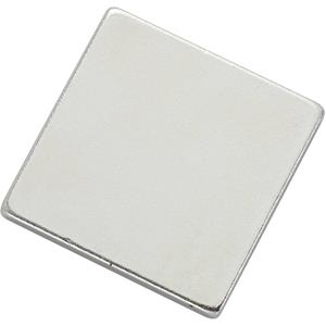 trucomponents TRU Components N35-202002 1564098 Magnet-Pad N35-202002 Silber (L x B) 20mm x 20mm