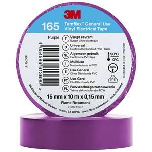 3M Temflex™ 165 165PR1E Isolierband Temflex™ 165 Violett (L x B) 10m x 15mm