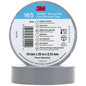 3M Temflex™ 165 165GY6E Isolierband Temflex™ 165 Grau (L x B) 25m x 19mm 1St.