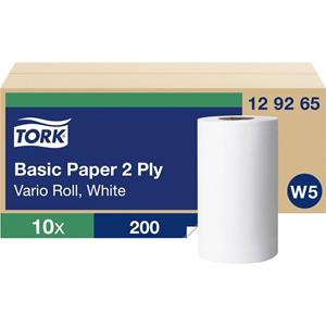 (6.25 EUR / Rolle) Tork WischtÃ¼cher 129265 Standard vario W5 Kleinrollen 2-lagig 10 Rollen