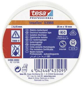 Tesa flex IEC 53988-00062-00 Isolatietape Wit (l x b) 25 m x 19 mm 1 stuk(s)