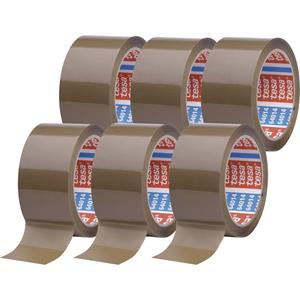 Tesa pack 64014-501-00 Plakband Bruin (l x b) 66 m x 50 mm 6 stuk(s)