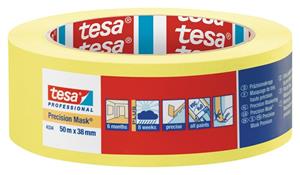 Tesa PRECISION 04334-00003-00 Schilderstape Präzisionskrepp Geel (l x b) 50 m x 38 mm 1 stuk(s)