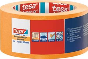 Tesa PRECISION STANDARD 04344-00000-00 Schilderstape Präzisionskrepp Geel (l x b) 50 m x 50 mm 1 stuk(s)