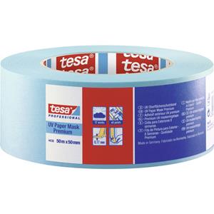 Tesa PREMIUM 04438-00064-00 Schilderstape krepp Blauw (l x b) 50 m x 50 mm 1 stuk(s)