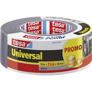 Tesa UNIVERSAL 56338-00001-01 Gewebeklebeband Silber (L x B) 65m x 48mm 1St.