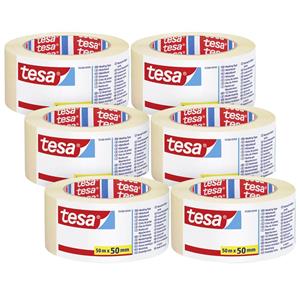 Tesa UNIVERSAL 05288 Malerabdeckband Transparent (L x B) 50m x 50mm 6St.