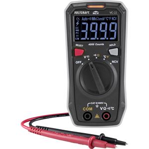 VOLTCRAFT VC-22 Hand-Multimeter kalibriert (ISO) digital CAT III 600V Anzeige (Counts): 4000