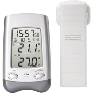 tfadostmann TFA Dostmann Wave Funk-Thermometer Silber