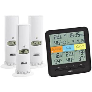 TFA Dostmann Weatherhub SmartHome System Klima@Home Draadloze thermo- en hygrometer Zwart