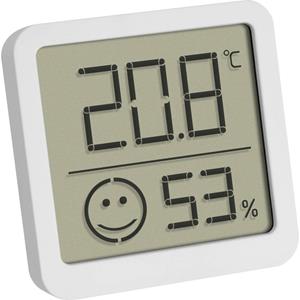 Digitales Thermo-Hygrometer mit Komfortzone Thermo- en hygrometer Wit