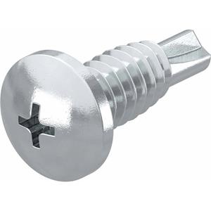 obobettermann OBO Bettermann 3176428 Gewindefurchende Schrauben 4.8mm 16mm Kreuzschlitz Phillips Stahl verzinkt 10