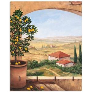 Artland Kapstok Raam in Toscane van hout met 4 sleutelhaakjes – sleutelbord, sleutelborden, sleutelhouder, sleutelhanger voor de hal – stijl: modern