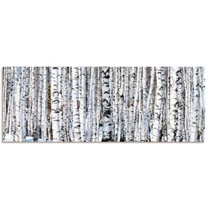 Artland Kapstok Winter berkenbos winter sereniteit van hout met 4 sleutelhaakjes – sleutelbord, sleutelborden, sleutelhouder, sleutelhanger voor de hal – stijl: modern