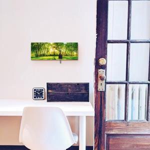 Artland Kapstok Lentewarmte II van hout met 4 sleutelhaakjes – sleutelbord, sleutelborden, sleutelhouder, sleutelhanger voor de hal – stijl: modern
