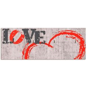 Artland Kapstok Liefde is... van hout met 4 sleutelhaakjes – sleutelbord, sleutelborden, sleutelhouder, sleutelhanger voor de hal – stijl: modern
