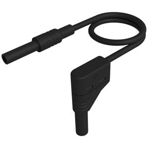 SKS Hirschmann MAL S WG-B 100/2,5 schwarz Veiligheidsmeetsnoer [4mm-veiligheidsstekker - 4mm-veiligheidsstekker] 100 cm Zwart 1 stuk(s)