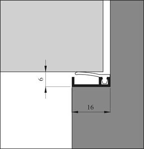 Inbouwtochtprofiel AIB 3-N XL 230cm