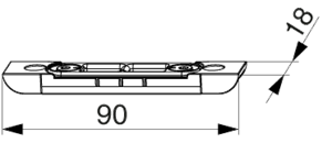 Stolpesp. sluitplaat 4mm 23883