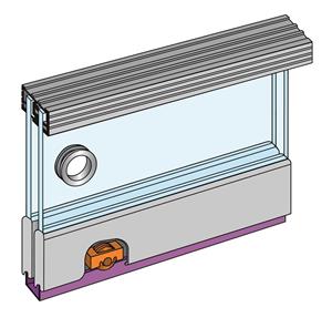 Henderson Zenith Schuifdeurbeslag Z12 rails 1200mm glasgewicht 25kg