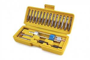 HBM 20 Delige Swap Drill Bit Set, Omkeerbare Bithouder Met Verzinkfrees