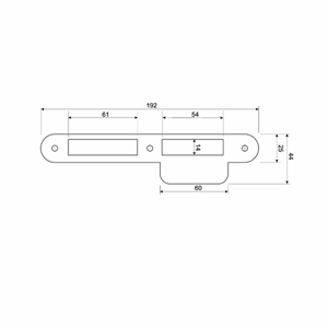 MAUER 338 D+N Sluitplaat Afgerond RVS DIN LS