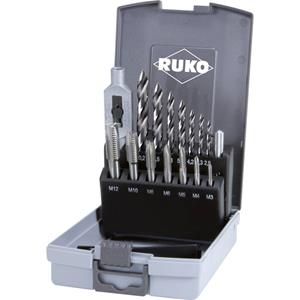 RUKO 259004RO Handtapset 15-delig M3 - M12 DIN 352, DIN 338 HSS 1 set(s)