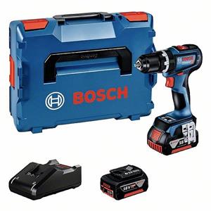 Bosch GSB 18V-90 C -Accu-klopboor/schroefmachine Incl. 2 accus, Incl. lader, Incl. koffer