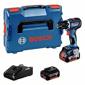 Bosch GSR 18V-90 C 06019K6003 Accu-schroefboormachine 18 V 4.0 Ah Li-ion Incl. 2 accus, Incl. lader, Incl. koffer