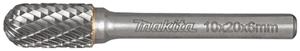 Makita B-52750 Frässtift Hartmetall Walze Produktabmessung, Ø 10mm Arbeits-Länge 20mm Schaftdurch