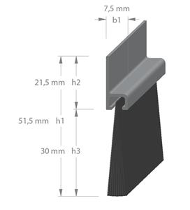 Gezu TOCHTSTRIP AH-5 30 MM HAAR 300