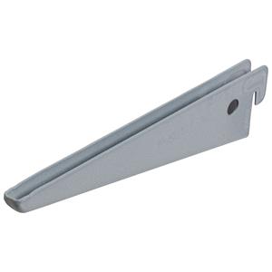 Duraline f-drager dubbel mat zilver 17cm