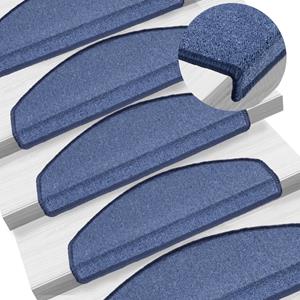 vidaxl Trapmatten 10 st 65x24x4 cm blauw