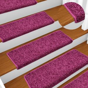vidaxl Trapmatten 10 st 65x21x4 cm violet