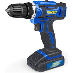 Kinzo Accuboormachine - 14.4v - Blauw - Draadloze Boormachine - Variabele Snelheid