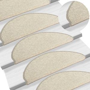 vidaxl Trapmatten zelfklevend 15 st 65x21x4 cm zilverkleurig