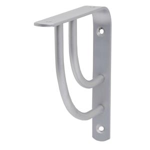 Duraline plankdrager Swing dubbel mat zilver 14,5x14,5cm