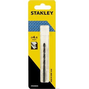 Stanley metaalboor 4,5 mm HSS-R STA50045