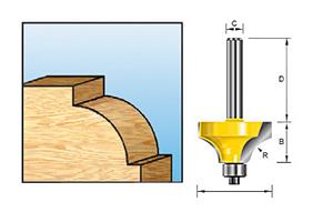 Makita - D-09547 Schaftfräser mit 7R-Lager