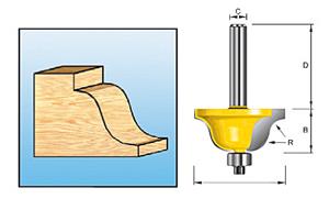 Makita lijstfrees+lag. HM 34,9mm S8 D-11558