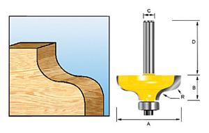 Makita S-profielfrees+lag. HM 41,3mm S8 D-11592