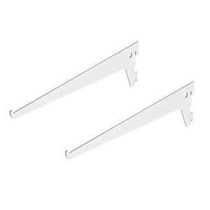 4x stuks Plankdragers / planksteunen staal wit 25 cm -