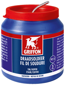 Griffon universeel soldeer tin-koper 97-3 massief 100 g Ø 3 mm 500 g pot