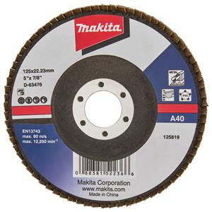 Makita - Fächerschleifscheibe ø125mm A40 D-63476